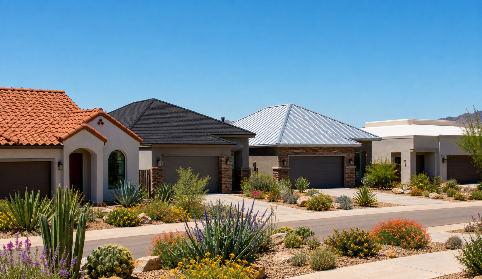 Arizona's Desert Climate: Tile vs. Shingle vs. Metal vs. Foam